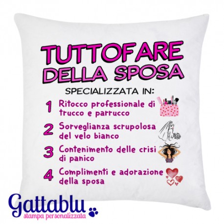 Federa Tuttofare della Sposa: damigella, testimone o migliore amica, idea regalo divertente Addio al Nubilato!