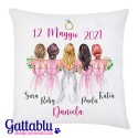 Federa Sposa e Damigelle amiche PERSONALIZZATA CON NOMI E DATA NOZZE! Idea regalo per matrimonio, addio al nubilato!