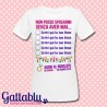  T-shirt donna Non posso sposarmi senza aver... GIOCO PARTY GAME Addio al Nubilato PERSONALIZZATA CON FRASI, DATA E NOME SPOSA! 