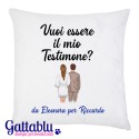 Federa Vuoi essere il mio Testimone? PERSONALIZZATA CON I VOSTRI NOMI! Sposa e testimone uomo!