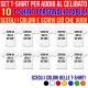 Pacchetto 10 t-shirt Addio al Celibato con stampa PERSONALIZZABILE COME DESIDERI!