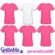 Pacchetto 6 t-shirt Addio al Nubilato CON STAMPA PERSONALIZZABILE bianca + 5 fucsia, sposa e amiche!