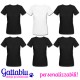Pacchetto 6 t-shirt Addio al Nubilato CON STAMPA PERSONALIZZABILE bianca + 5 nere, sposa e amiche!
