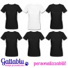 Pacchetto 6 t-shirt Addio al Nubilato CON STAMPA PERSONALIZZABILE bianca + 5 nere, sposa e amiche!
