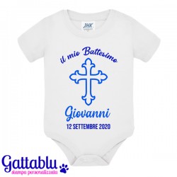 Body neonato bimbo Il mio Battesimo PERSONALIZZATO CON NOME E DATA!