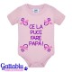 Body neonata bimba Ce la puoi fare papà! Freccia braccio e freccia gamba, divertente idea regalo! Rosa!
