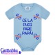Body neonato bimbo Ce la puoi fare papà! Freccia braccio e freccia gamba, divertente idea regalo! Azzurro!