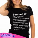 T-shirt donna Bartender definizione divertente del dizionario! Idea regalo per una barista!