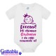 Body pagliaccetto neonata bimba Eccomi! Mi chiamo... e da oggi comando io! PERSONALIZZATO CON IL NOME!