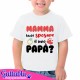 T-shirt bimbo e bimba Mamma vuoi sposare il mio papà? Sorpresa dichiarazione amore e matrimonio!