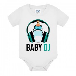 Body pagliaccetto bebè bimbo Baby DJ, divertente idea regalo per una famiglia appassionata di musica e disco!