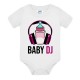 Body pagliaccetto bebè bimba Baby DJ, divertente idea regalo per una famiglia appassionata di musica e disco!
