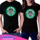 T-shirt di coppia lui e lei His Queen e Her King since... PERSONALIZZABILI CON L'ANNO DI FIDANZAMENTO, ANNIVERSARIO, MATRIMONIO!