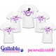 Pacchetto 5 t-shirt Addio al Nubilato Sposa e Amica della Sposa 1+4 Neon Drink ed Anello! Per festa di Addio al Nubilato!