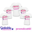 Pacchetto 5 t-shirt Addio al Nubilato Sposa e Amiche Mi sono trovata un Marito, Meglio un Mojito!