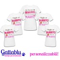 Pacchetto 5 t-shirt Addio al Nubilato Sposa e Amiche Mi sono trovata un Marito, Meglio un Burrito!