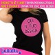 Pacchetto 2 t-shirt donna CON STAMPA PERSONALIZZABILE, stampa tuo logo, foto, design! SCEGLI I COLORI!