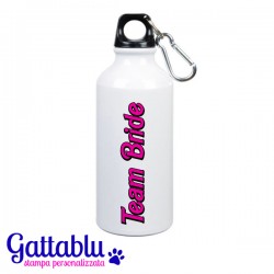 Borraccia termica Team Bride! Amica della sposa! Idea regalo per festa di Addio al Nubilato!