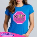 T-shirt donna Stop e fai un selfie con la sposa! Idea divertente Addio al Nubilato! Blu royal!