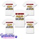 Pacchetto 5 t-shirt Addio al Celibato Mi sposo, loro sono qui solo per bere! Sposo + 4 amici!