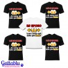 Pacchetto 5 t-shirt Addio al Celibato Mi sposo, loro sono qui solo per bere! Sposo + 4 amici! Bianca + nere!
