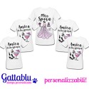 Pacchetto 5 t-shirt Addio al Nubilato Miss Sposa e Amica della Sposa! Per la futura sposa e le amiche!