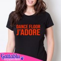 T-shirt donna Dance Floor J'Adore - French Kiss Collection - black version