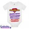 Body neonato Superbimbo, pannolini esplosivi e piedini cicciottosi, superpoteri divertenti da bambino!