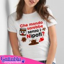 T-shirt donna Che mondo sarebbe senza i nipoti? Barattolo di cioccolato! Idea regalo per nonna o zia!