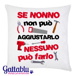 Grembiule Da Cucina Idea Regalo Festa Dei Nonni Se nonno non può  Aggiustarlo