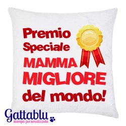 Federa per cuscino Premio speciale Mamma migliore del mondo, idea regalo per la festa dei nonni!