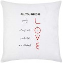 Federa per cuscino All you need is LOVE formule matematiche dell'amore San Valentino