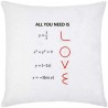 Federa per cuscino All you need is LOVE formule matematiche dell'amore San Valentino