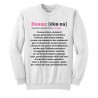 Felpa donna Definizione dizionario Donna, dedica romantica d'amore ed amicizia, idea regalo Festa della Donna!