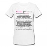 T-shirt donna Definizione dizionario Donna, dedica romantica d'amore ed amicizia, idea regalo Festa della Donna!
