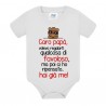 Body bodino neonato bimbo e bimba Volevo regalarti qualcosa di favoloso ma hai già me! Scritte rosse! Festa del papà!