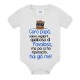 Body bodino neonato bimbo e bimba Volevo regalarti qualcosa di favoloso ma hai già me! Scritte azzurre! Festa del papà!