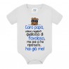 Body bodino neonato bimbo e bimba Volevo regalarti qualcosa di favoloso ma hai già me! Scritte azzurre! Festa del papà!