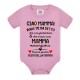 Body bodino neonato bimbo e bimba Ciao mamma, buona prima festa della mamma! Rosa!