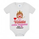 Body bodino neonato bimbo e bimba Viziata come mamma, bimba principessa, Festa della mamma!