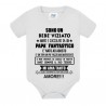 Body bodino neonato bimbo e bimba Sono un bebè viziato, personalizzato con mese di nascita del papà!