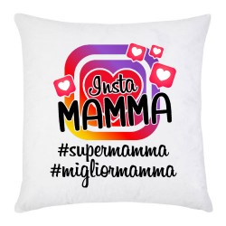 Federa per cuscino Insta mamma, hashtag super mamma social, festa della mamma!