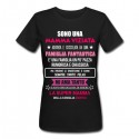 T-shirt donna nera Mamma viziata personalizzata con nome della famiglia! Divertente, festa della mamma!