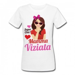 T-shirt donna Mamma viziata Super Chic! Divertente, festa della mamma!