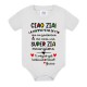 Body bodino neonato bimbo e bimba Ciao zia, sarai una super zia! PERSONALIZZATO CON IL NOME!