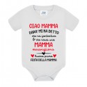 Body bodino neonato bimbo o bimba Buona prima festa della mamma! Scritte rosse!