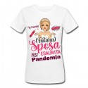 T-shirt donna Sposa esaurita post pandemia, regalo divertente stress matrimonio! Addio al nubilato!