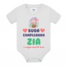 Body bimba e bimbo Buon compleanno Zia, ti voglio bene! Personalizzato con il nome! Idea regalo per festa a sorpresa! 