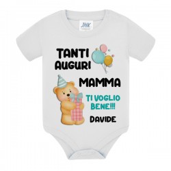 Body bimbo bimba neonato neonata Tanti auguri mamma! Personalizzato con il nome!