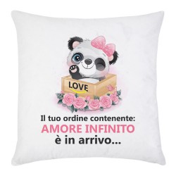 Federa per cuscino Il tuo ordine contenente Amore Infinito è in arrivo! Panda kawaii!